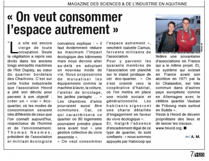 Extrait H20 novembre 2009 Extrait H20 novembre 2009